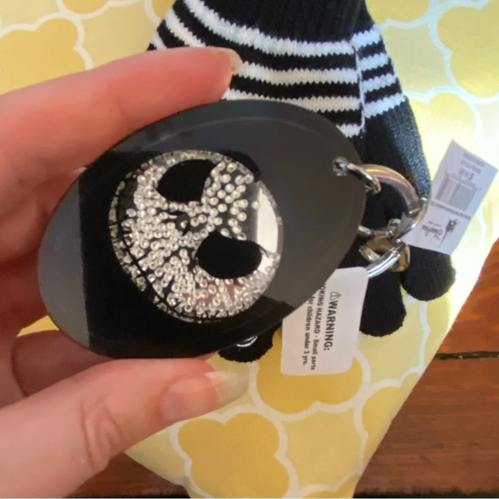 Disney Parks Jack Skellington Keychain, Adult Socks & Kids Gloves NWT
